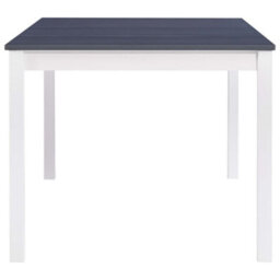 Berkfield Dining Table White And Grey 180X90X73 Cm Pinewood - thumbnail 3