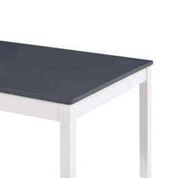 Berkfield Dining Table White And Grey 180X90X73 Cm Pinewood - thumbnail 4