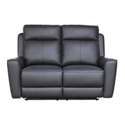 Aspire Rivington Real Leather Power Recliner 3 + 2 Sofa Set With Usb Charging, Charcoal - thumbnail 4
