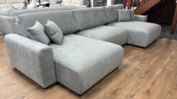 Stratus Interiors Spacious Grey Luna Sofa Bed With Storage - 336L 140W 88H Cm Modern Design Convertible Sleeper Sofa - thumbnail 4