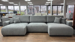 Stratus Interiors Spacious Grey Luna Sofa Bed With Storage - 336L 140W 88H Cm Modern Design Convertible Sleeper Sofa - thumbnail 6