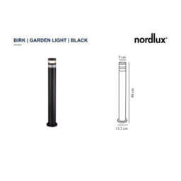 Nordlux Birk Outdoor Aluminium Garden Post Weatherproof Black,mains - thumbnail 3