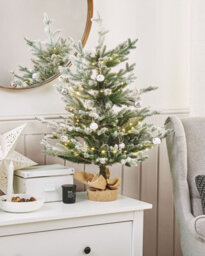 Beliani Artificial Snowy Christmas Tree Ringrose 90 Cm Green - thumbnail 2