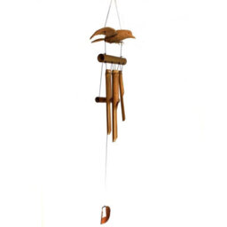 Serenityy Coconut Blackbird Bamboo Wind Chime 1M - Handmade Indonesian Garden Décor - thumbnail 1