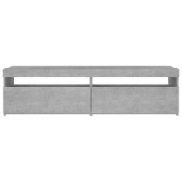 Walplus Tv Cabinets 2 Pcs With Led Lights Concrete Grey 75X35X40 Cm - thumbnail 9