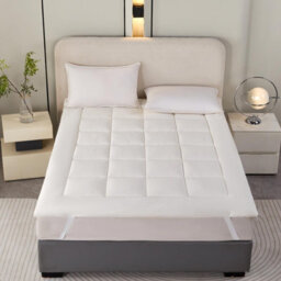 Homescapes Premium Wool Mattress Topper Deep Fitting Comfort, Double - thumbnail 6
