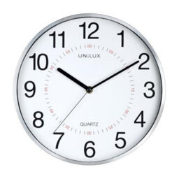 Unilite Unilux Aria Wall Clock Quartz System With Dual Display Metal Grey, 30.5Cm - thumbnail 2