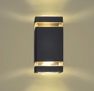 Outdoor Wall Sconces Exterior Up Down Wall Mount Light Black Waterproof Porch Wall Light - image 1