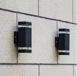 Outdoor Wall Sconces Exterior Up Down Wall Mount Light Black Waterproof Porch Wall Light - thumbnail 4