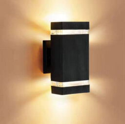 Outdoor Wall Sconces Exterior Up Down Wall Mount Light Black Waterproof Porch Wall Light - thumbnail 5