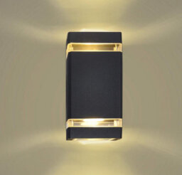 Outdoor Wall Sconces Exterior Up Down Wall Mount Light Black Waterproof Porch Wall Light - thumbnail 1