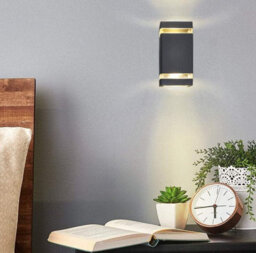 Outdoor Wall Sconces Exterior Up Down Wall Mount Light Black Waterproof Porch Wall Light - thumbnail 2