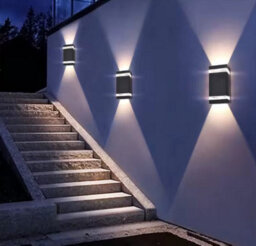 Outdoor Wall Sconces Exterior Up Down Wall Mount Light Black Waterproof Porch Wall Light - thumbnail 3