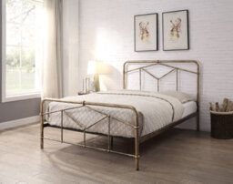 Flintshire Furniture Axton King Size 5Ft Antique Bronze Metal Bed Frame