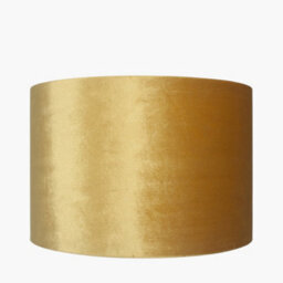 Pacific Lifestyle 35Cm Yellow Mustard Velvet Cylinder Table Lampshade