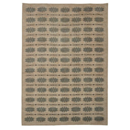 Loomed Kukoon Handwoven Jute Smart Cream Machine Washable Soft Area Rug With Bordered - 240 X 60Cm - thumbnail 5