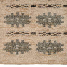 Loomed Kukoon Handwoven Jute Smart Cream Machine Washable Soft Area Rug With Bordered - 240 X 60Cm - thumbnail 8