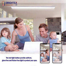 Brightex LED Brightex 3Ft Linkable Led Batten Light 40W 4000 Lumen Slimline Ceiling Mount Garage Office Workshop Cool White 6500K - thumbnail 5