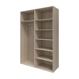 GoodHome Atomia Freestanding Oak Effect Particle Board Wardrobe (H)2250mm (W)1500mm (D)655mm - thumbnail 3