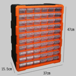 60 Drawers Parts Organiser Wall Mount Storage Cabinet Nuts Bolts Tools Units - thumbnail 2
