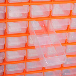 60 Drawers Parts Organiser Wall Mount Storage Cabinet Nuts Bolts Tools Units - thumbnail 4