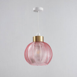 Harper Living Pink Glass Easy Fit Pendant Shade, 21Cm Diameter - thumbnail 4