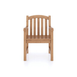 Eterna Oslo Teak Garden Outdoor Dining Table & 8 Seat Chair Set - With Cream Cushions - thumbnail 8