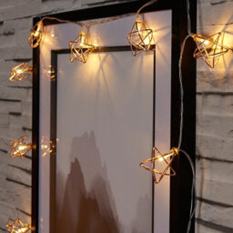 Wire Star Battery-Powered Warm White 10 Led Indoor String Lights - thumbnail 1
