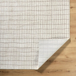 Livabliss Our Pnw Home Cascade-Modern Ivory Taupe Graphic High Pile Living Dining Bedroom Rug 160 X 213 Cm Easy Care, Non Shedding - thumbnail 4
