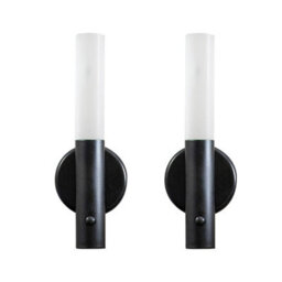 Valuelights Oakley Pair Of - Black Magnetic Wall Lights With Motion Sensor And Usb Rechargeable - thumbnail 1