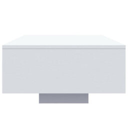 Vidaxl Coffee Table With Led Lights White 85X55X31 Cm - thumbnail 6