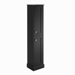 Plum&clay Fairmont Black Traditional Floor Standing Bathroom Storage Cabinet Tall Storage Unit