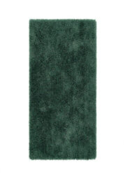 Green Shaggy Rug, 50mm Thickness Anti-Shed Easy To Clean Rug, Modern Shaggy Rug For Bedroom & Dining Room-67 X 200Cm (Runner) - thumbnail 1