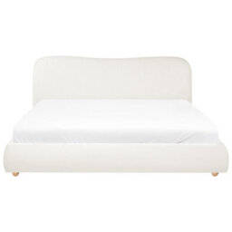 Beliani Ottoman Bed Fabric Blagnac 180 X 200 Cm (Eu Super King) Off-White - thumbnail 6