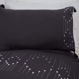 Smart Living Luxury Hotel Quality Boho Embroidered Tassels Duvet Cover With Pillowcases - thumbnail 2