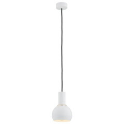 Luminosa Lighting Luminosa Sines Dome Pendant Ceiling Light White Structure, Brass Elements - thumbnail 1