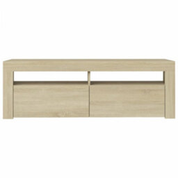Walplus Tv Cabinet With Led Lights Sonoma Oak 120X35X40 Cm - thumbnail 8
