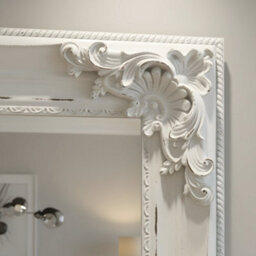 Home Luxe Interiors Vintage Antique Ornate Full-Length White Mirror 90 X 180 - thumbnail 2
