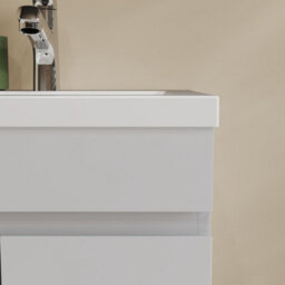 Probaty Bathrooms Vanity Unit Matte White Mdf,500X385X800mm,freestanding,detachable,2 Doors With Ceramic Basin - thumbnail 8