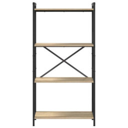 Berkfield Bookcase Sonoma Oak 60 X 30 X 118 Cm Engineered Wood - thumbnail 5