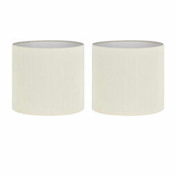 First Choice Lighting Set Of 2 White Pleated 15Cm Table Lamp Shades - thumbnail 1