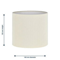 First Choice Lighting Set Of 2 White Pleated 15Cm Table Lamp Shades - thumbnail 7