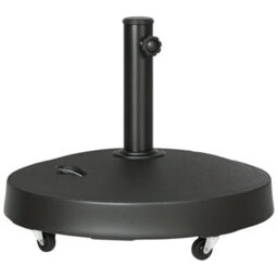 Outsunny 25Kg Round Resin Garden Parasol Base For Poles Of 38mm-48mm - thumbnail 2