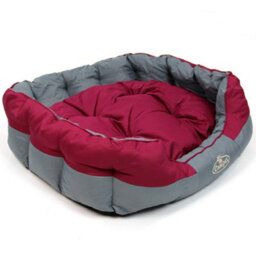 Actiaspet Burgundy/grey Waterproof Dog Bed Xl - thumbnail 5