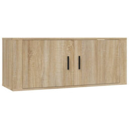 Berkfield Classic Wall-Mounted Tv Cabinets 3 Pcs Sonoma Oak 100X34.5X40 Cm - thumbnail 4