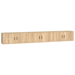 Berkfield Classic Wall-Mounted Tv Cabinets 3 Pcs Sonoma Oak 100X34.5X40 Cm - thumbnail 1