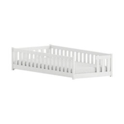 Arte Zoya White 90 X 190Cm Single Low Bed - Foam Mattress Included - thumbnail 5