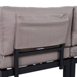 Wyld Haus Maha 3-Piece Corner Garden Sofa Set - 2-Seater, Chaise, Square Coffee Table, Yellow & Grey - thumbnail 8