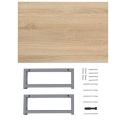 Berkfield Bathroom Wall Shelf For Basin Oak 60X40X16.3 Cm - thumbnail 8