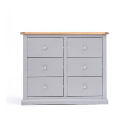 Cabinet Bits Rocca 6 Drawer Chest Of Drawers Chrome Knob